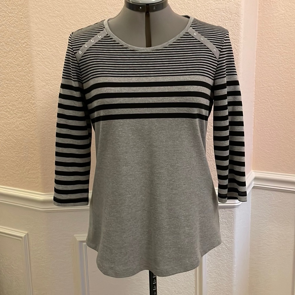 Karen Scott Misses Top 3/4 Sleeves